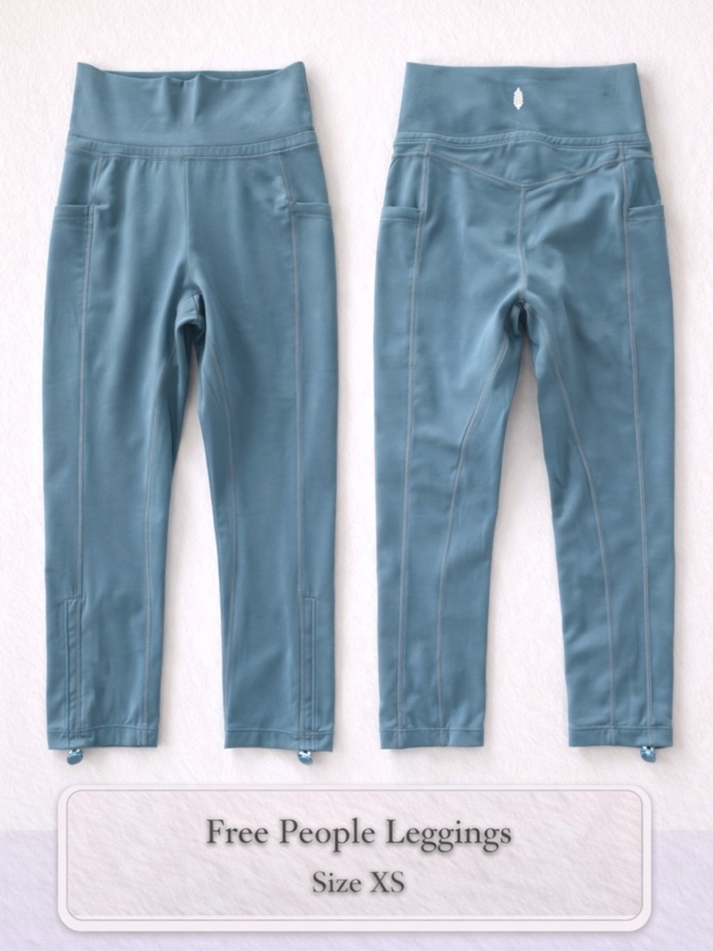 Free People Leggings XS | FP Movement Teal High Rise Workout Yoga Pants